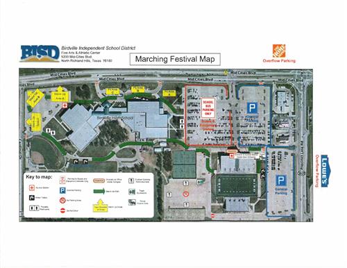 Marching Festival Map